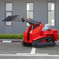 Mini-chargeuse compacte professionnelle YGZG 500 kg certifiée EPA avec moteur B&S, largeur de travail 1100 mm, pour projets d'aménagement paysager en Amérique du Nord