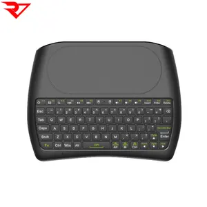 D8 Mini Draadloze Toetsenbord Met Touchpad 2.4G Draadloze Multimedia Toetsenbord H18
