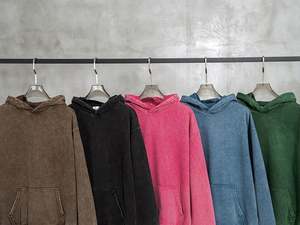 Sudadera Yingling 100% Algodón, Estilo Vintage, Lavado Ácido, con Logotipo Personalizado, Ecológica, 420g, Casual - Product Image 2