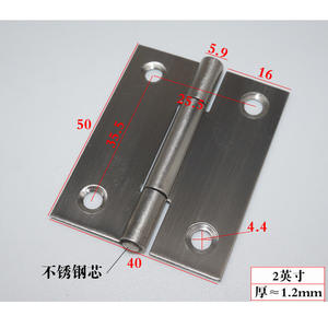 Charnières tout en acier inoxydable épaissies 1 pouce 1,5 pouce 2 pouces 2,5 pouces 3 pouces 304 petites charnières à montage lâche Livraison gratuite - Product Image 5