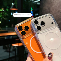 Coque magnétique transparente en acrylique personnalisable, nouvelle collection, couleurs tendance, pour iPhone 18 17 16 Pro Max Air, fine, antichoc, transparente