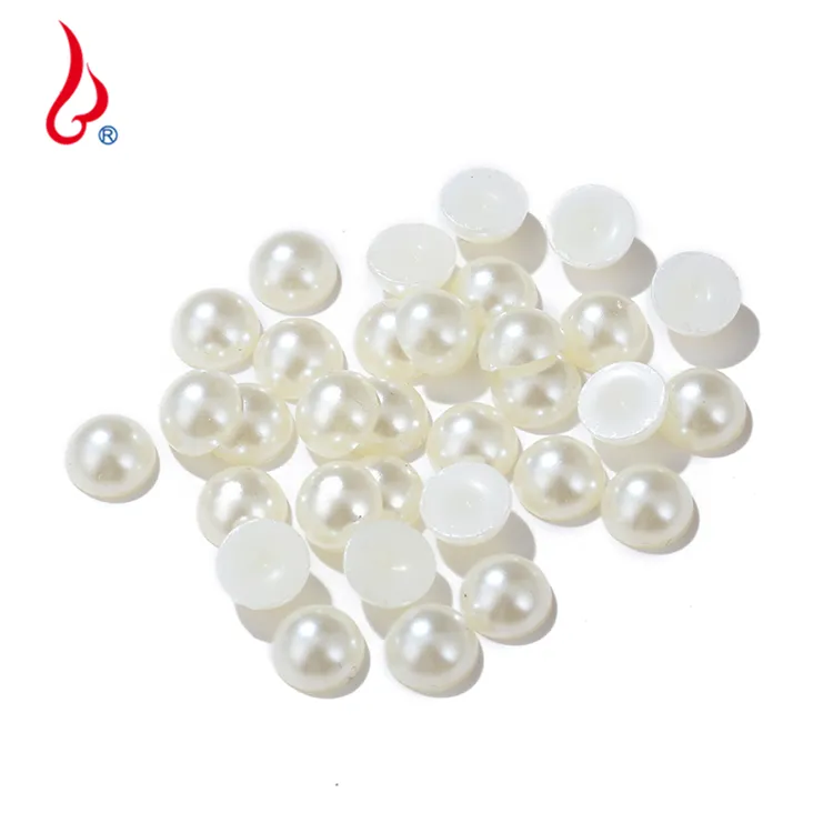 High Quality White Peals Round Straight Hole Abs Plastic Imitation Pearl Beads For Jewelry Making