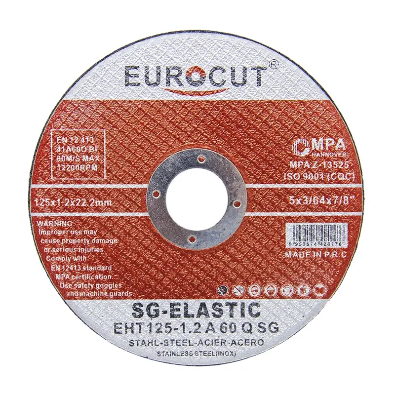 EUROCUT専門メーカー125 × 1.2 × 22.2ミリメートル樹脂切断ホイール1.2ミリメートル研磨ディスク