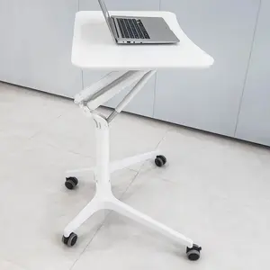 Moderner einfacher pneumatischer Stehpult Home Office Aluminium bett Schreibtisch sitzen und stehen Tisch für Laptop