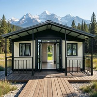 Grande maison conteneur préfabriquée extensible, bureau modulaire moderne, bâtiment industriel, entrepôt, villa de luxe, chambre à coucher