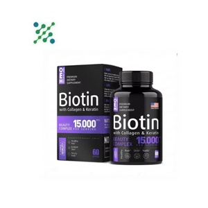 Natürliche Haarwuchs zusätze Nahrungs ergänzungs mittel Biotin-Kapseln - Product Image 6