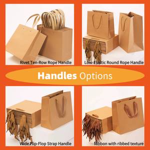 Wholesale Classic Eco Friendly Kraft Paper <b>Bags</b> with Cotton Rope Handles Resealable Zipper Top Square Bottom - Product Image 4