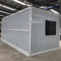 Unité préfabriquée pliable à montage rapide pour bureau de chantier et quartier général de gestion, maison conteneur pliable