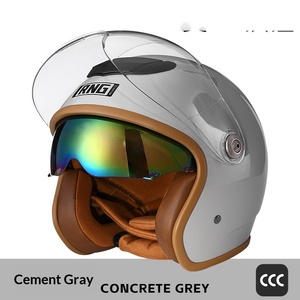 Nuevo Casco de Motocicleta Abierto Estilo Vintage de ABS con Doble Visor, Forro Confortable, Protección Moderna para Conducir Scooters - Product Image 4
