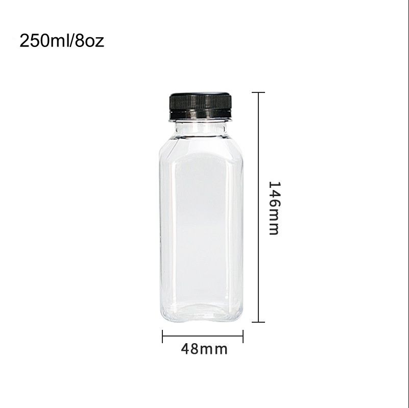 Bouteilles de jus de 250 ml avec bouchons