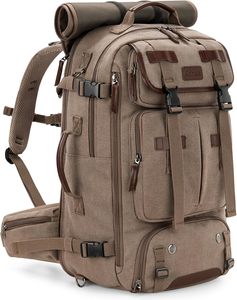 CZFIT L200 2026 Tactical Waterproof <b>Backpack</b> Zipper Closure Anti-Theft Design 36-56L Capacity for Unisex Outdoor Hiking Travel - Product Image 1