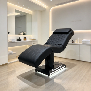 Factory Wholesale Modern Curved Electric Adjustable Foldable Treatment <b>Table</b> Luxury Spa Massage Bed 3 CE Motor for Beauty Salon - Product Image 4