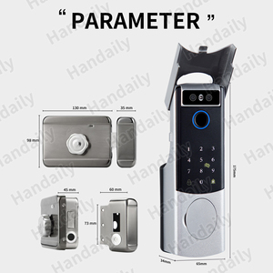 <span class=keywords><strong>Serrure</strong></span> étanche HanDaily pour portail extérieur, <span class=keywords><strong>serrure</strong></span> de porte <span class=keywords><strong>à</strong></span> reconnaissance faciale Wifi, <span class=keywords><strong>serrure</strong></span> numérique <span class=keywords><strong>à</strong></span> empreinte digitale, mot de passe, application, carte RFID - Product Image 5