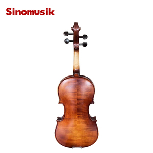 Sinomusik <strong>String</strong> <strong>Instrument</strong> Made in China Fine Tuners Oblong Foam Case Handmade Matt Red Brown Flame Maple Violin Model MVT800 - Product Image 3