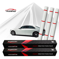 Film de protection de peinture (PPF) transparent en TPU Tranfas 8,5 mil 1,53 x 15 m pour voiture, résistant aux rayures, anti-taches, anti-UV, auto-réparateur