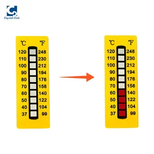 Pegatinas de colores que cambian las etiquetas, indicadores de vinilo sensibles, tiempo de temperatura, termómetro de calor frío, indicador de temperatura