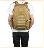 JSH Sac à dos tactique durable et personnalisé pour voyage multifonctionnel avec poches latérales à fermeture éclair pour opérations spéciales-Commande en gros