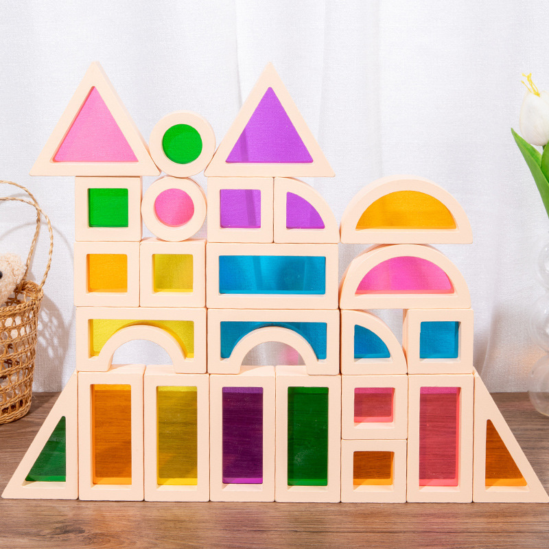 Children s Rainbow Building Blocks Baby