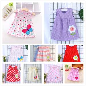 100% estivo in cotone per bambine gonna per bambini vestiti da neonato da 12 a 18 mesi abbigliamento per bambini abiti casual per bambini - Product Image 2