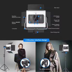 Éclairage de photographie <span class=keywords><strong>Neewer</strong></span> 660 <span class=keywords><strong>PRO</strong></span> II Full Color 50W RVB Led Video Light avec 2M Trépied Stand App Control - Product Image 3