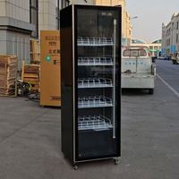 Vitrine réfrigérée commerciale pour boissons, présentoir vertical en verre pour bières et vins, idéal pour les magasins d'alcool