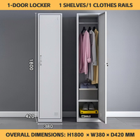 Casiers écologiques pour étudiants vestiaires armoire de rangement pour vêtements armoire de rangement pour employés armoire en acier avec miroir