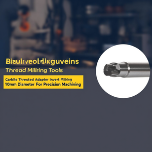 Outils de fraisage à insert fileté en carbure, diamètre 10 mm, pour usinage de précision - Product Image 3