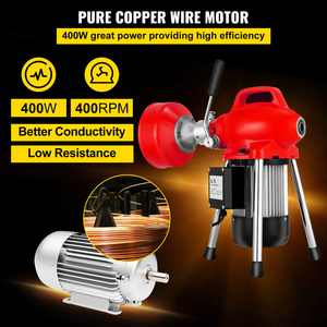 Mesin pembersih saluran air berbagian 400W pembersih saluran 20m x 16mm & 5m x 10mm kabel - Product Image 3