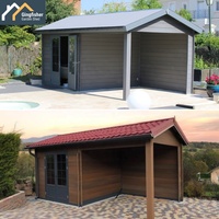 Vente directe d'usine bricolage WPC maisons en bois préfabriquées pour abri d'auto maison en bois plastique composite