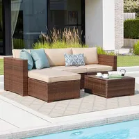 Wicker Rattan Furniture Set, Outdoor Sofa, Garden Set