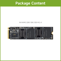 NX-NVME 2280 128G SSD-M.2 Papan Pengembangan Waveshare Memori Flash 3D TLC Berkualitas Tinggi Kecepatan Baca/Tulis Tinggi 125TB/250TB