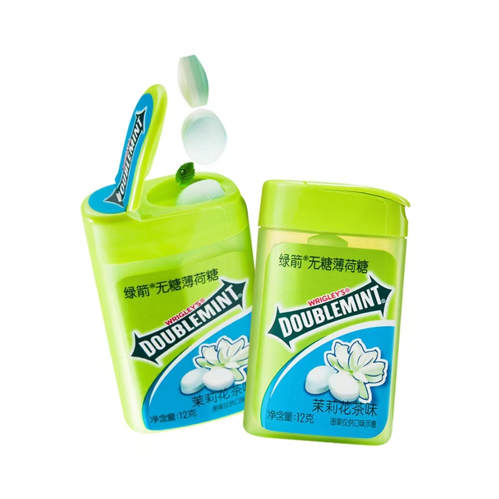 Chewing-gum Chewing-gum sans sucre 12 boîtes de 240 thé au jasmin saveur menthe chewing-gum chinois