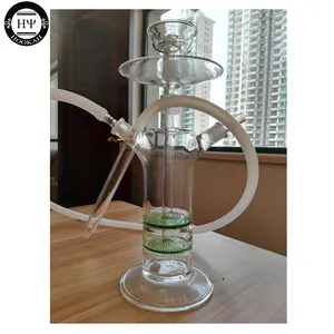 Z5 Glass Straight Type Hookah Shisha Percolator High LED Silent Double Laylers Small Bubbler Water Pipe Smoking Bar Uso