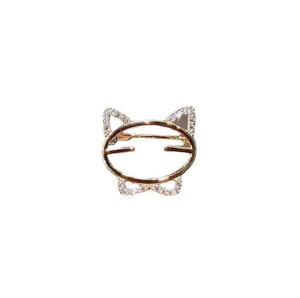 Broche chat personnalisée haut de gamme avec strass, unisexe, style japonais tendance, épinglette personnalisée, fixation pour vêtements - Product Image 1