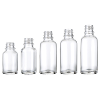 Botol kaca kustom OEM 10ml 20ml 30ml 50ml botol minyak esensial kaca amber botol kaca kosmetik