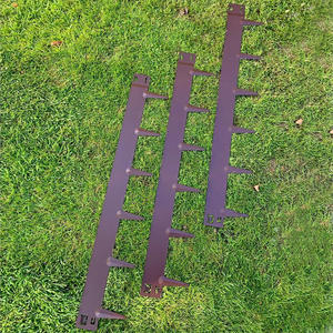 Borde Flexible de Acero Corten para Jardín y Césped, Borde de Acero Galvanizado para Césped Elevado, Muro de Contención para Paisajismo, Estilo Art Deco, Personalizable - Product Image 3