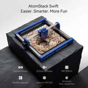 ATOMSTACK SWIFT 7W 대나무 원료 목재 모듈 식 디자인 미니 레이저 조각기 용 레이저 조각 및 절단기 - Product Image 2