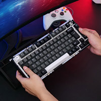 Clavier mécanique AKKO pour M1 V5 - Boîtier en aluminium 75% avec rétroéclairage RGB 5.0, batterie 8000 mAh, démontage rapide, bouton VIA