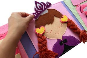 Libro Sensorial <span class=keywords><strong>de</strong></span> Fieltro con Diseño <span class=keywords><strong>de</strong></span> Castillo, para Actividades Tranquilas y Creativas, Aprendizaje Temprano, para Niños <span class=keywords><strong>de</strong></span> 5 <span class=keywords><strong>a</strong></span> 7 <span class=keywords><strong>A</strong></span>ños, Ecológico, Estilo Montessori - Product Image 6