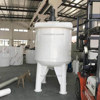 Réservoir de stockage de liquide de chlore avec agitateur, en polypropylène chimique PP HDPE PVC, pour peroxyde d'hydrogène et produits de blanchiment