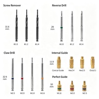 Kit d'extraction de vis d'implant dentaire Mr.Den, ajustement universel pour la plupart des systèmes d'implants, extracteur de vis cassées pour dilatateur osseux