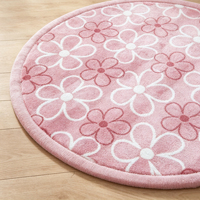 Moderner, multifunktionaler, rutschfester, maschinell gefertigter Teppich aus extra dickem Korallenvelours mit Blumenmuster für das Büro