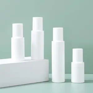 Nuovo Design PP bianco camera di plastica Airless pompa bottiglia Airless cosmetici crema viso siero bottiglie