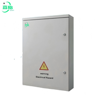 Boîtier de distribution d'alimentation double ATS industriel 380V avec stabilisateur de tension 50KVA, relais de séquence de phase, panneau de commande IP54