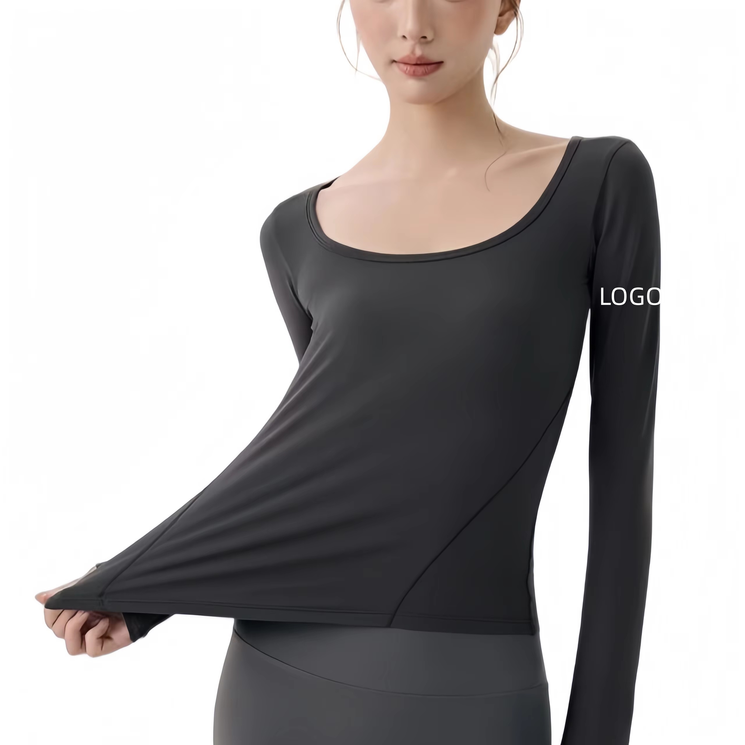 Women's Summer Yoga Sports Top Full Zipper Breathable Lightweight Four-Way Stretch Active Sweat-Wicking Skinny Fit Short Sleeve