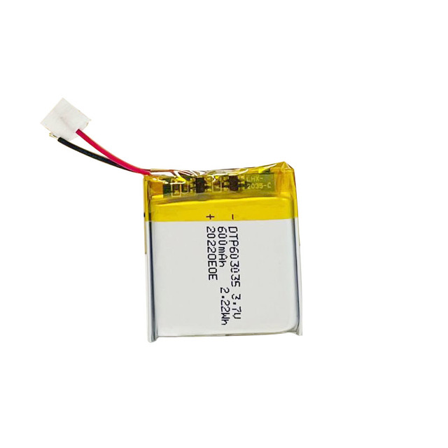 Custom Factory Supply OEM/ODM 600mAh Rechargeable 603035 Lithium Polymer Li-polymer 3.7V Lipo Battery