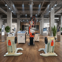 Soudeuse robotisée à fibre laser avec système de suivi de la soudure, machine de soudage robotisée automatique pour l'aluminium, l'acier et les surfaces courbes complexes