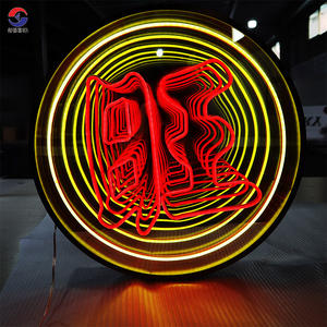 Speciale bella scatola luminosa a lato singolo doppio lato luminoso esterno personalizza modelli di dimensioni forma negozio ufficio segno acrilico - Product Image 2