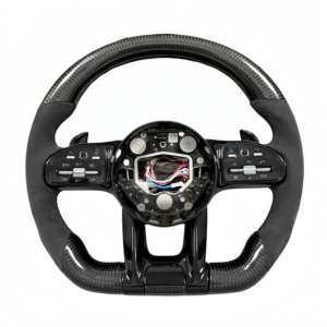 Volant en cuir et fibre de carbone véritable Xing Yao <span class=keywords><strong>Mercedes</strong></span> <span class=keywords><strong>AMG</strong></span> pour GT CL CLS CLA E S C36 G63 C43 ML <span class=keywords><strong>SL</strong></span> W204 W213 W211 W205 - Product Image 6