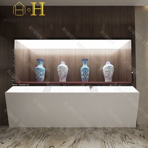 Galerie d'art moderne Musée de la conception de meubles d'intérieur Vitrine en verre antique avec porte en verre automatique Vitrine de musée - Product Image 5